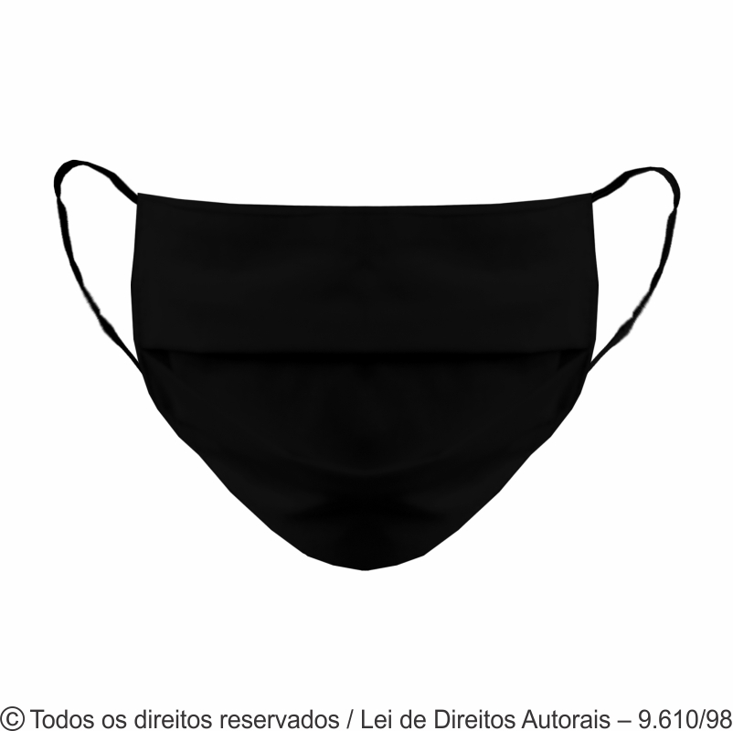 MASCARA SOCIAL EM ALGODÃO DUPLA PROTEÇÃO 18X9,5CM COM ELÁSTICO MC814